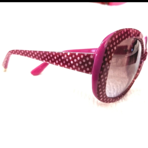 Juicy Couture sunglasses purple polka dot
